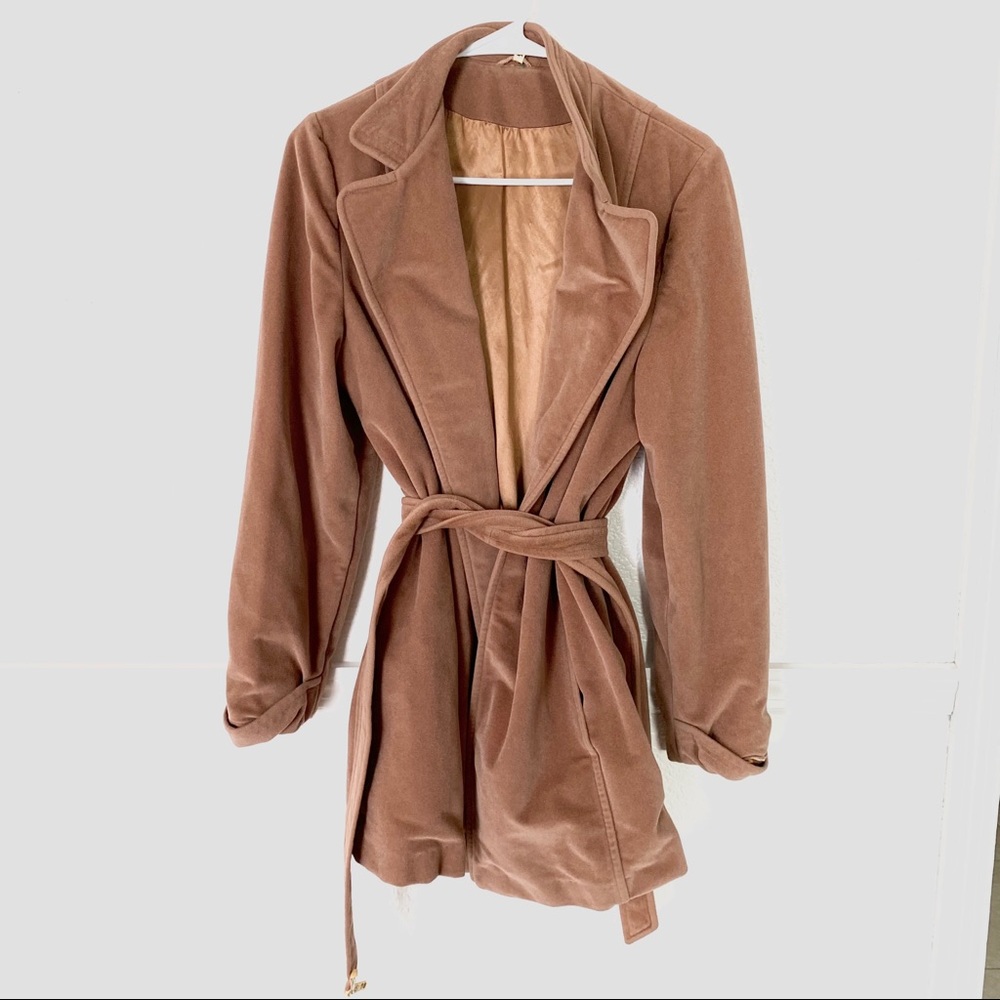 Velvet Tan Coat